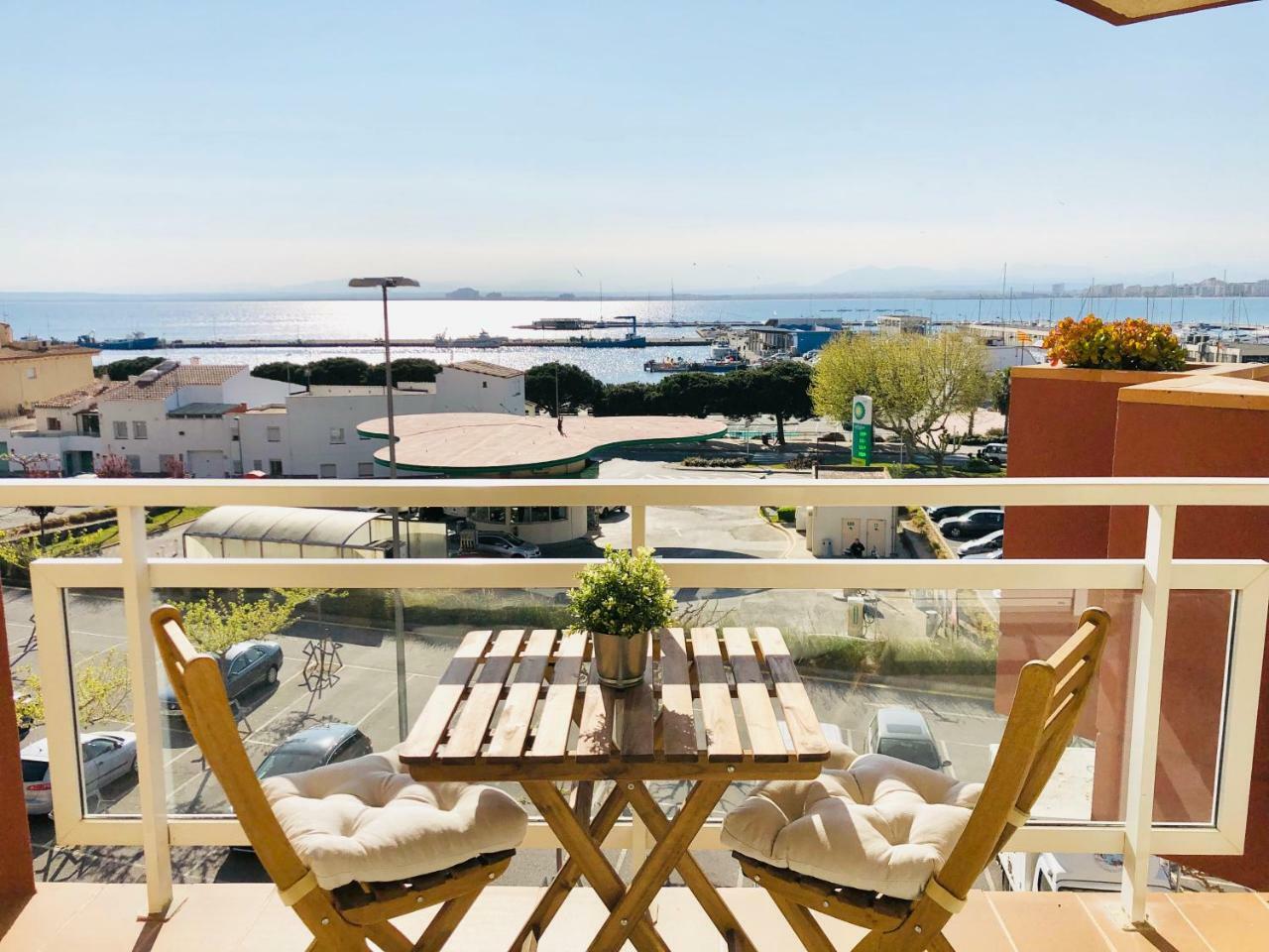 Roc Mar 3 3D - Apartamento Cerca Del Centro Y De La Playa - Terraza Con Vistas Al Mar Y Al Puerto Roses Zewnętrze zdjęcie