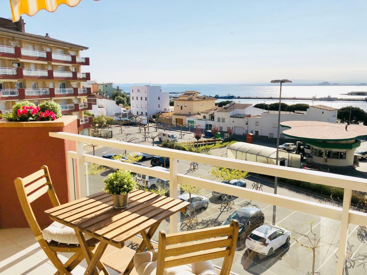 Roc Mar 3 3D - Apartamento Cerca Del Centro Y De La Playa - Terraza Con Vistas Al Mar Y Al Puerto Roses Zewnętrze zdjęcie